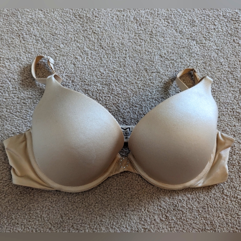 Maidenform tan t-shirt no show push up bra